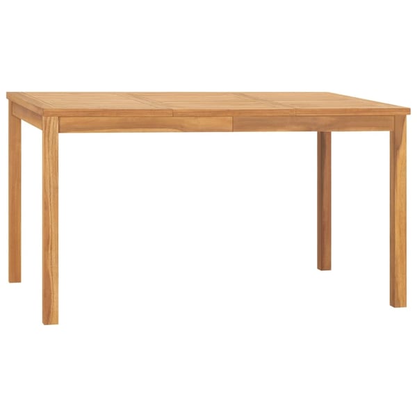 vidaXL Utendørs spisestue 7 deler heltre teak