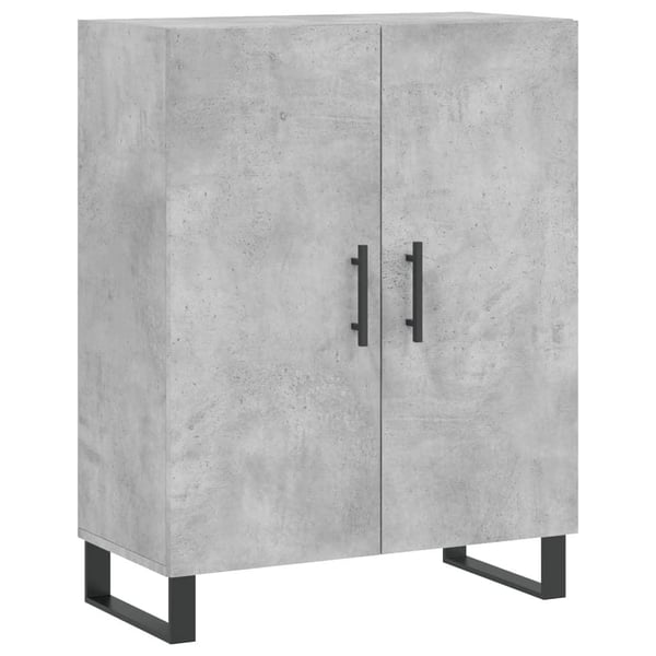 vidaXL Highboard betonggrå 69,5x34x180 cm konstruert tre