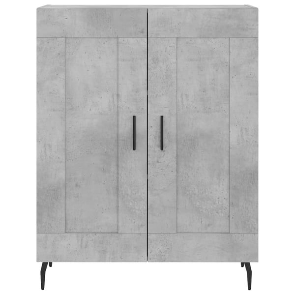 vidaXL Highboard betonggrå 69,5x34x180 cm konstruert tre