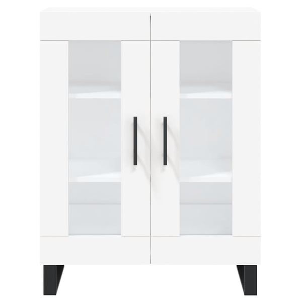 vidaXL Highboard hvit 69,5x34x180 cm konstruert tre