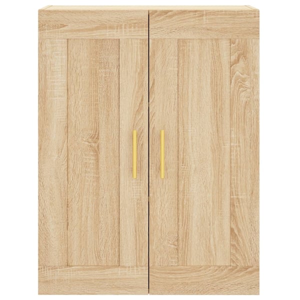 vidaXL højskab 69,5x34x180 cm konstrueret træ sonoma-eg