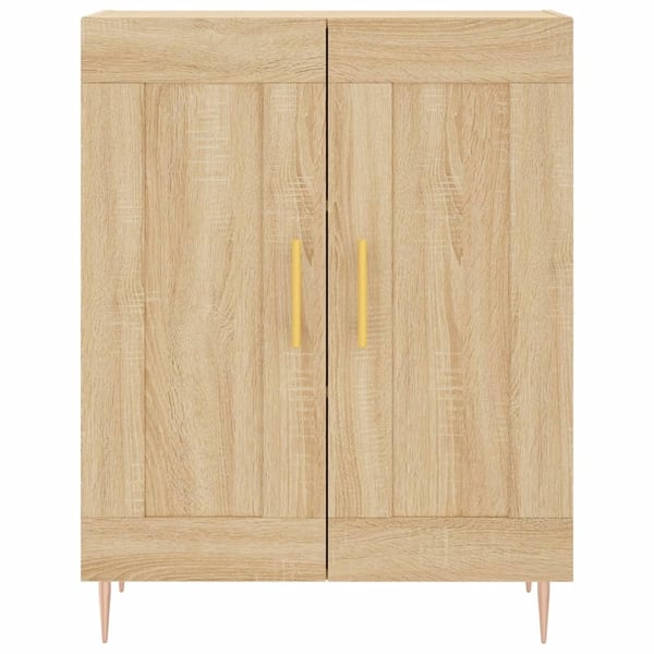 vidaXL højskab 69,5x34x180 cm konstrueret træ sonoma-eg