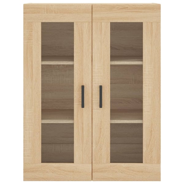 vidaXL højskab 69,5x34x180 cm konstrueret træ sonoma-eg