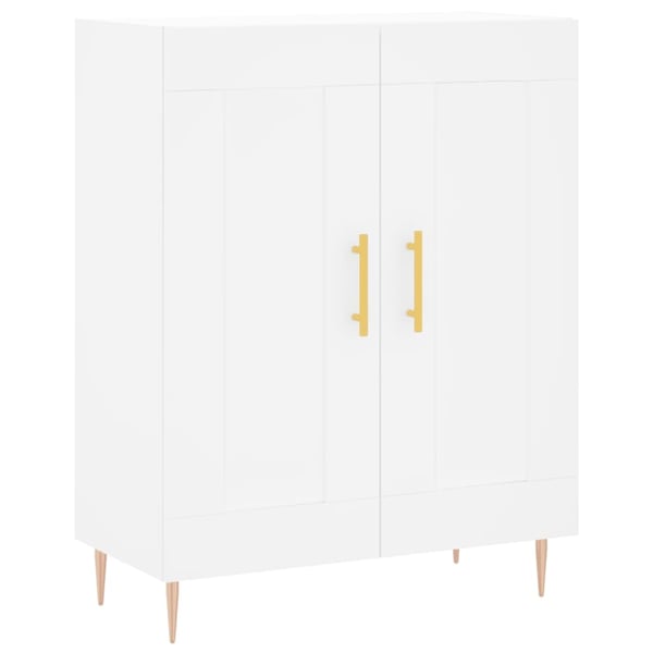 vidaXL højskab 69,5x34x180 cm konstrueret træ hvid