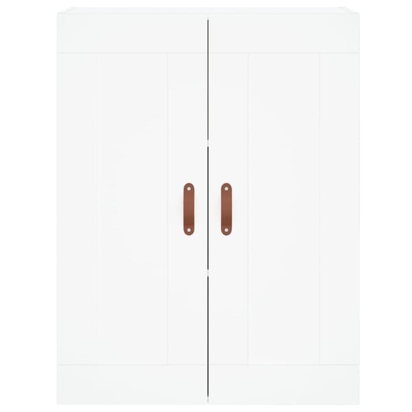 vidaXL højskab 69,5x34x180 cm konstrueret træ hvid