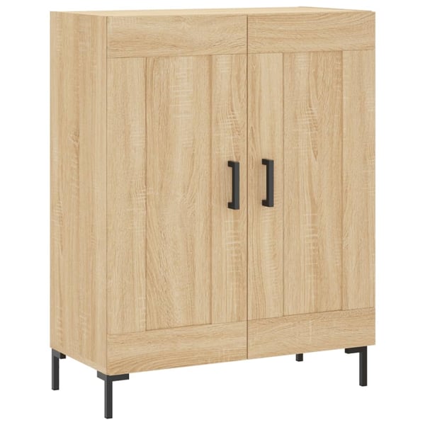 vidaXL højskab 69,5x34x180 cm konstrueret træ sonoma-eg