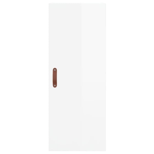 vidaXL skab 34,5x34x180 cm konstrueret træ hvid højglans
