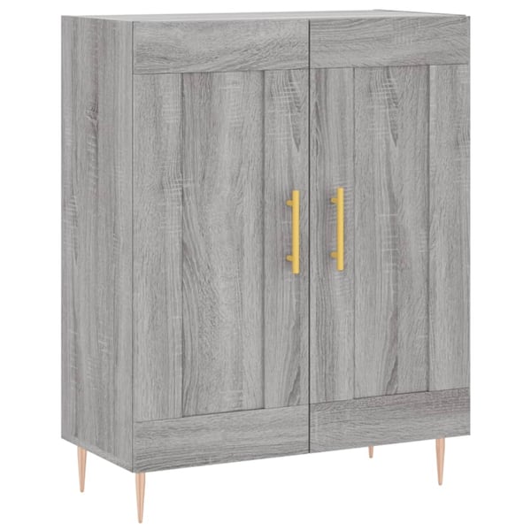 vidaXL Kaappi harmaa Sonoma 69,5x34x180 cm tekninen puu