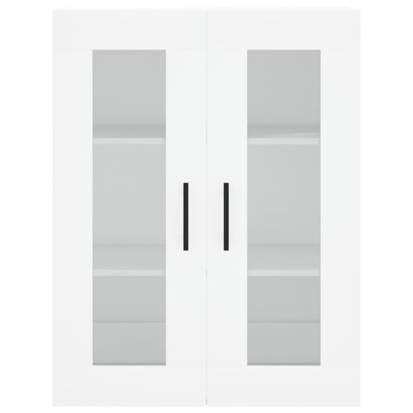 vidaXL Veggskap 2 stk hvit konstruert tre