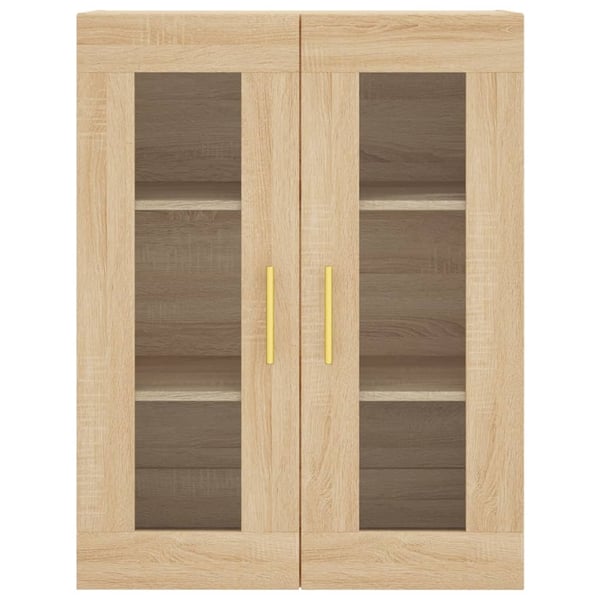 vidaXL Highboard sonoma eik 69,5x34x180 cm konstruert tre