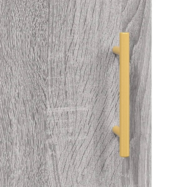 vidaXL Highboard grå sonoma 69,5x34x180 cm konstruert tre