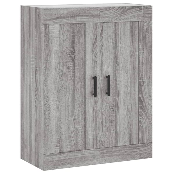 vidaXL Kaappi harmaa Sonoma 69,5x34x180 cm tekninen puu