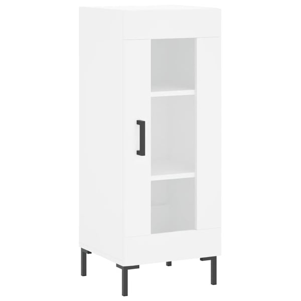 vidaXL Highboard hvit 34,5x34x180 cm konstruert tre