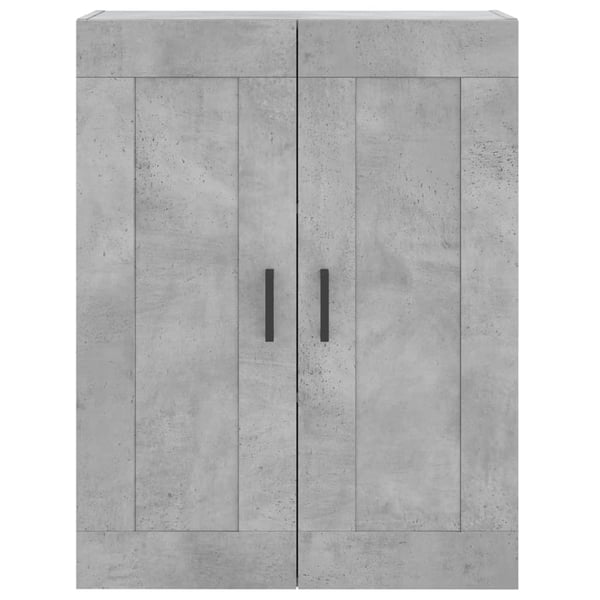 vidaXL Highboard betonggrå 69,5x34x180 cm konstruert tre