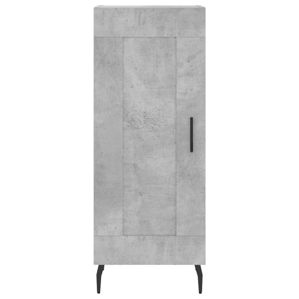 vidaXL Highboard betonggrå 34,5x34x180 cm konstruert tre