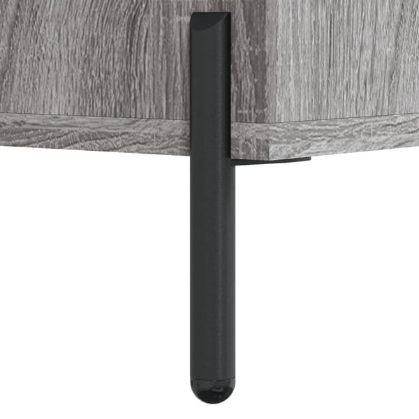 vidaXL skab 90x34x80 cm konstrueret træ grå sonoma-eg