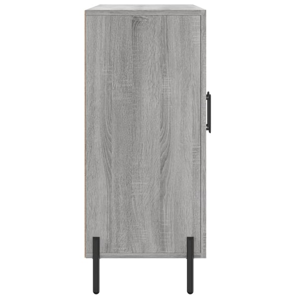 vidaXL skab 90x34x80 cm konstrueret træ grå sonoma-eg