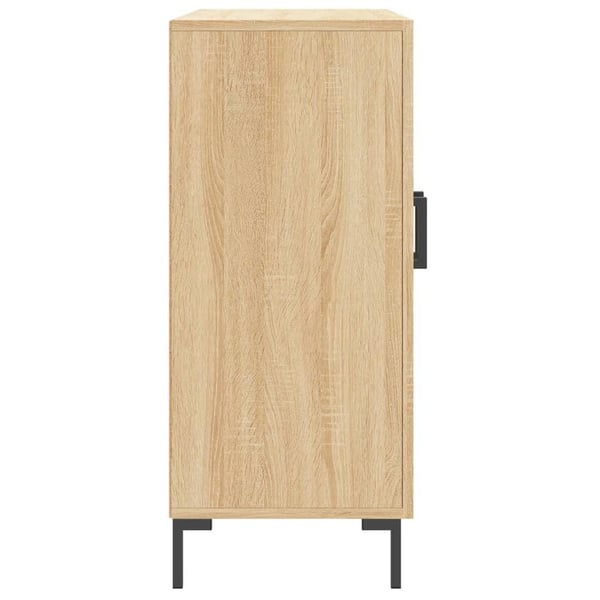 vidaXL Skjenk sonoma eik 90x34x80 cm konstruert tre