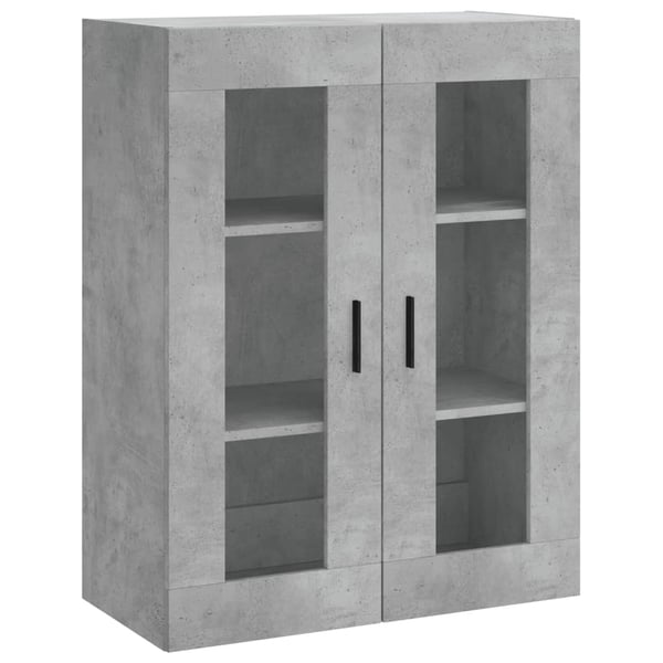 vidaXL Highboard betonggrå 69,5x34x180 cm konstruert tre