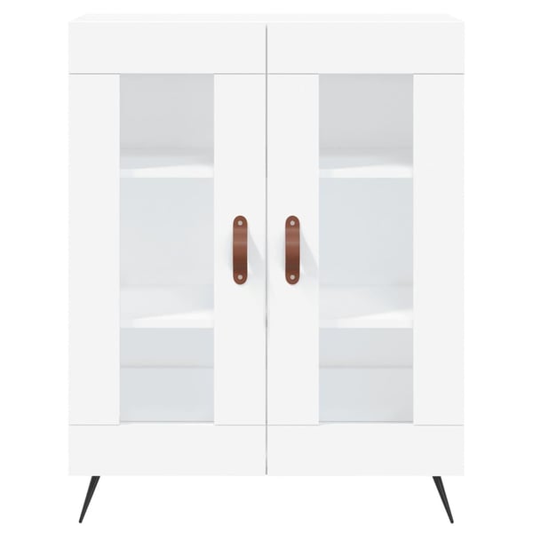 vidaXL højskab 69,5x34x180 cm konstrueret træ hvid