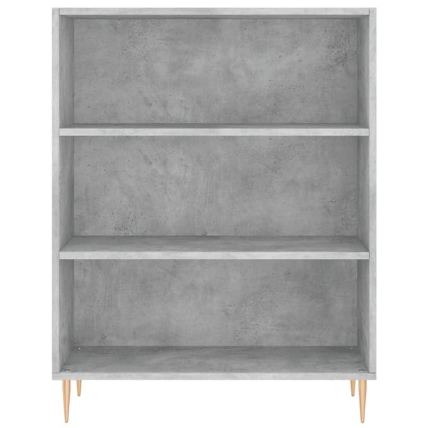 vidaXL Highboard betonggrå 69,5x34x180 cm konstruert tre