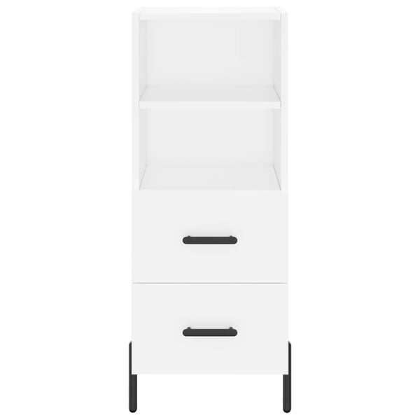 vidaXL Highboard hvit 34,5x34x180 cm konstruert tre