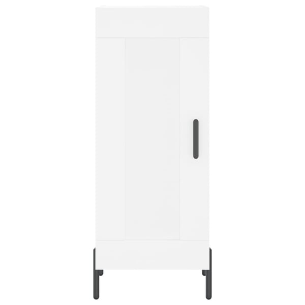 vidaXL Highboard hvit 34,5x34x180 cm konstruert tre