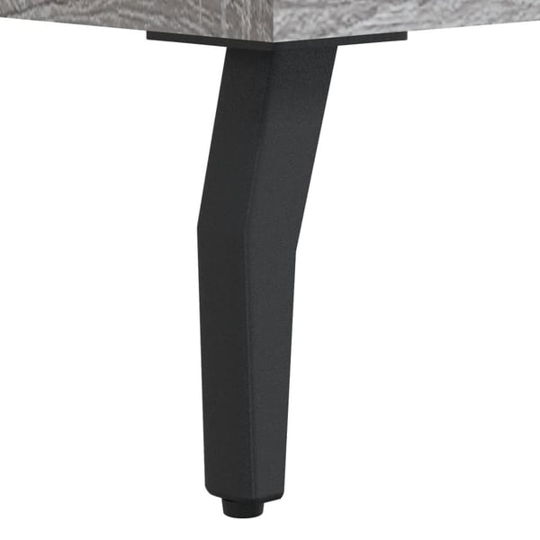 vidaXL Kaappi harmaa Sonoma 69,5x34x180 cm tekninen puu