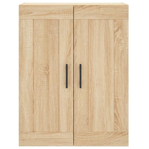 vidaXL højskab 69,5x34x180 cm konstrueret træ sonoma-eg