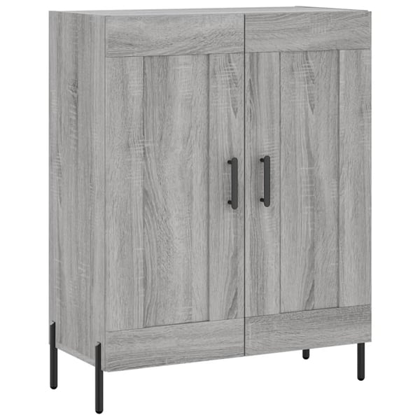 vidaXL Highboard grå sonoma 69,5x34x180 cm konstruert tre
