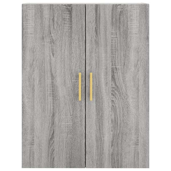 vidaXL Highboard grå sonoma 69,5x34x180 cm konstruert tre