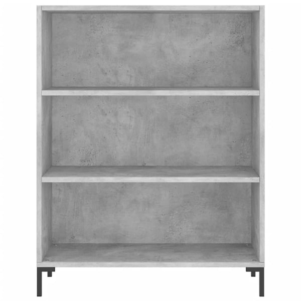 vidaXL Highboard betonggrå 69,5x34x180 cm konstruert tre
