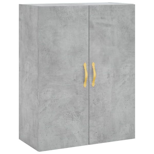 vidaXL Highboard betonggrå 69,5x34x180 cm konstruert tre