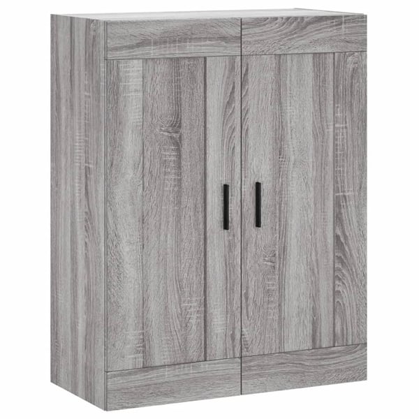 vidaXL Kaappi harmaa Sonoma 69,5x34x180 cm tekninen puu