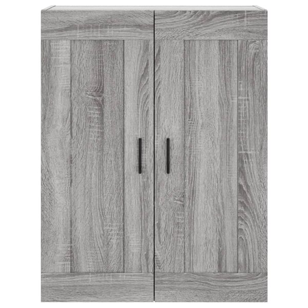 vidaXL Kaappi harmaa Sonoma 69,5x34x180 cm tekninen puu