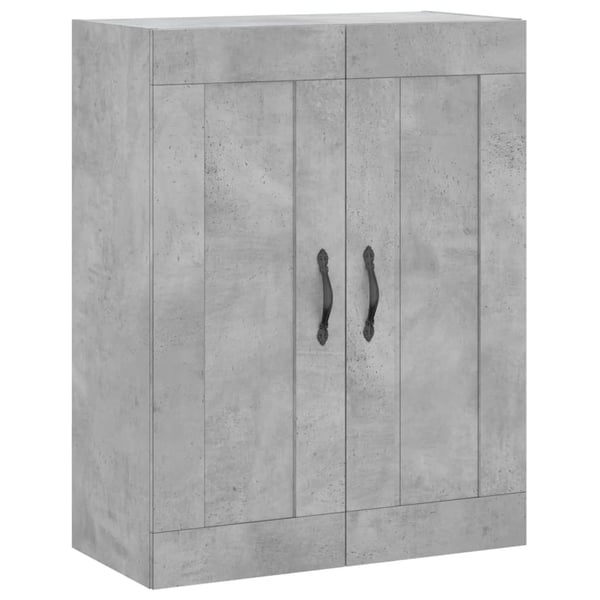 vidaXL Highboard betonggrå 69,5x34x180 cm konstruert tre