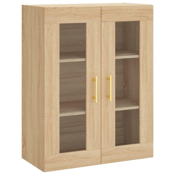 vidaXL højskab 69,5x34x180 cm konstrueret træ sonoma-eg