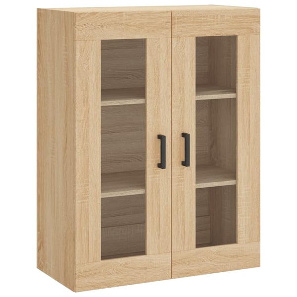 vidaXL Highboard sonoma eik 69,5x34x180 cm konstruert tre