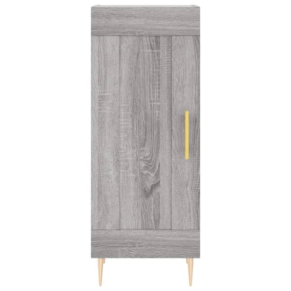 vidaXL Highboard grå sonoma 34,5x34x180 cm konstruert tre