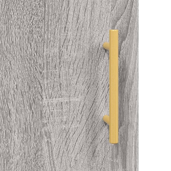 vidaXL Highboard grå sonoma 69,5x34x180 cm konstruert tre
