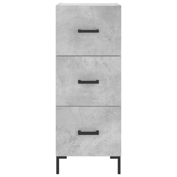 vidaXL Highboard betonggrå 34,5x34x180 cm konstruert tre