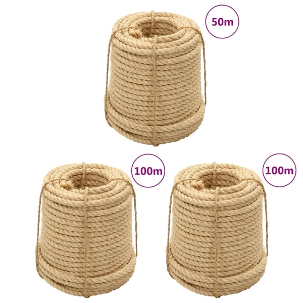 vidaXL Sisalköydet 3 kpl 16 mm