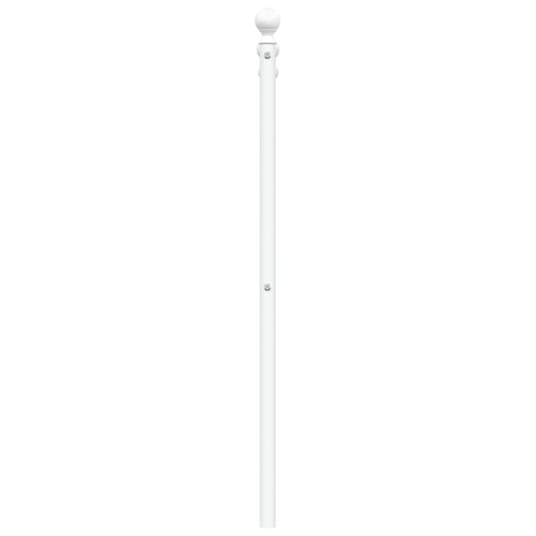 vidaXL Utskiftbar sengegavl i metall hvit 107 cm