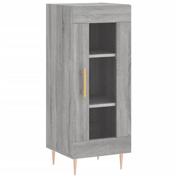 vidaXL Highboard grå sonoma 34,5x34x180 cm konstruert tre