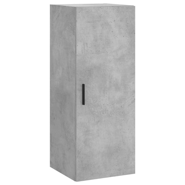 vidaXL Highboard betonggrå 34,5x34x180 cm konstruert tre