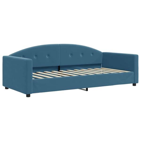 vidaXL Dagbädd blå 90x200 cm sammet