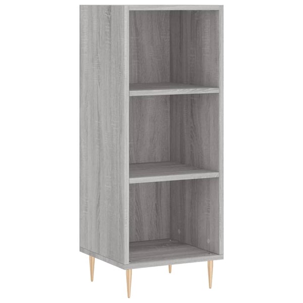 vidaXL Highboard grå sonoma 34,5x34x180 cm konstruert tre