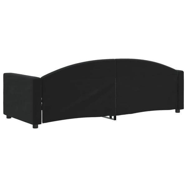 vidaXL Dagbädd svart 80x200 cm sammet
