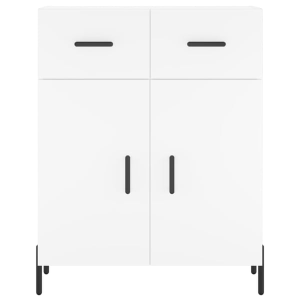 vidaXL Highboard hvit 69,5x34x180 cm konstruert tre