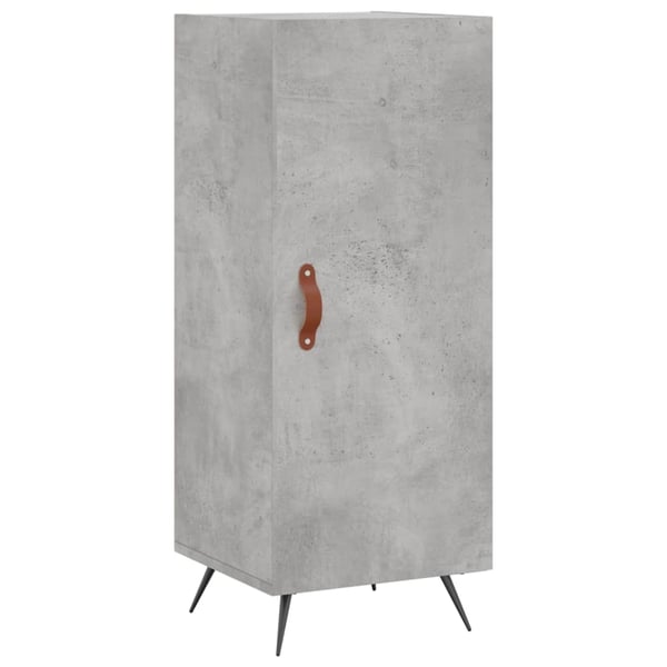 vidaXL Highboard betonggrå 34,5x34x180 cm konstruert tre
